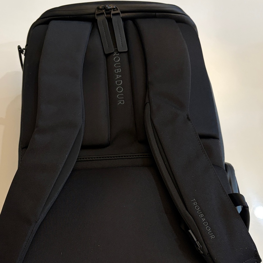 Troubadour Black Tech Backpack - Minimalist Carry - Picture 4 of 5